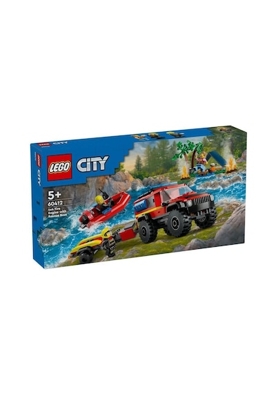 60412 Lego City 4x4 Kurtarma Botlu İtfaiye Kamyonu 301 Parça +5 Yaş