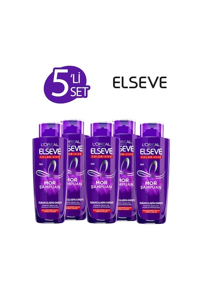 Elseve Color-Vive Mor Şampuan 5 x 200 ML Elseve Color-Vive Mor Şampuan 5 x 200 ML