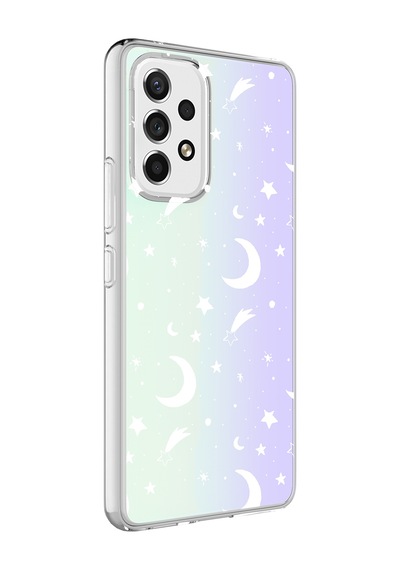 Galaxy A53 5G Kılıf Zore M-Blue Desenli Kılıf