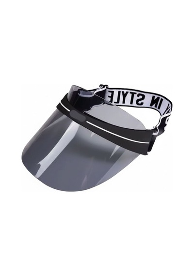 Giyu Shop Kadın Güneş Koruyucu Renkli Pleksi Cam Vizör Plaj Şapkası Füme