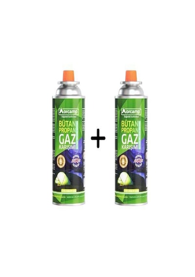 Orcamp Gaz Kartuş Kamp Gazı 227gr 500ml Kts-227 3045- 2 Adet Yeşil