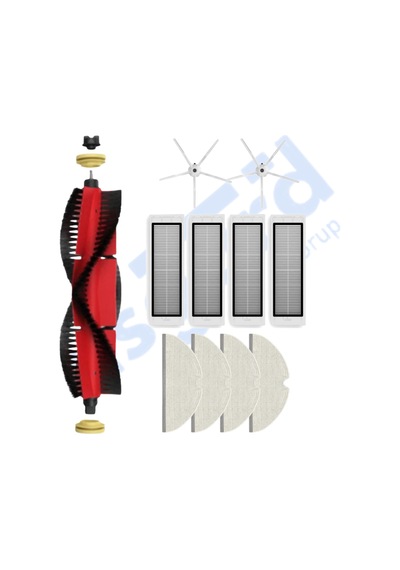 Roborock S50 S55 S5 Max S6 S6 Maxv Uyumlu 1 Ana Fırça 2 Yan Fırça 4 Filtre 4 Mop Pkt-iasgf0000680