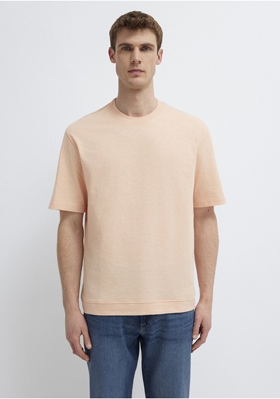 Mavi - Pembe Basic Tişört 0613316-71145