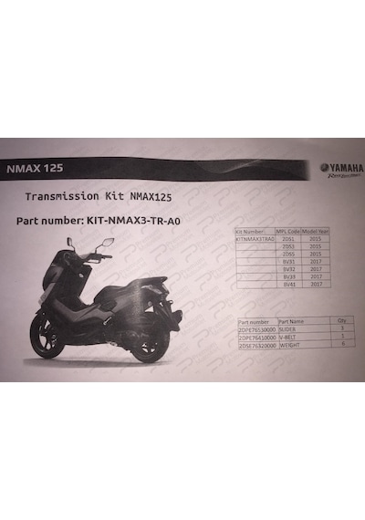 Nax 125 Varyatör Bakım Kiti 2015-2020