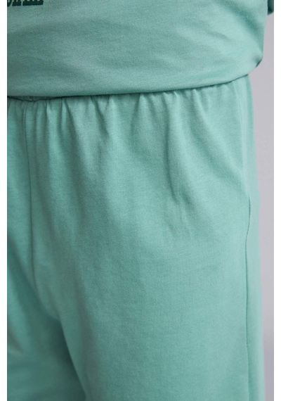 Defacto Baskılı Tişört Şort Pijama Takımı Erkek Çocuk G8829a826hsgn1095 Yeşil-gn1095