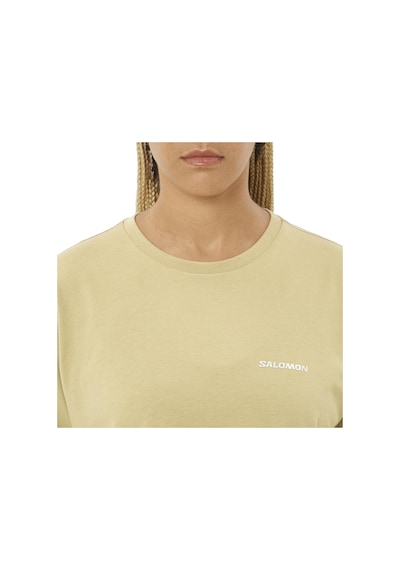 Salomon Salomon Short Tee Kadın Bej Tişört De5 Bej