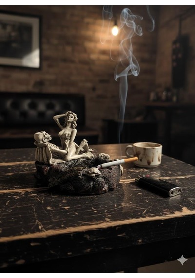 Gotik Dekoratif İakelet Küllük Biblo