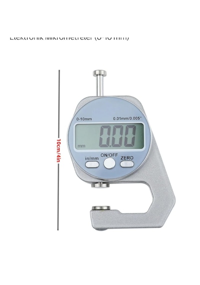 Dijital Cep Tipi Kalınlık Kompratörü 0-10mm