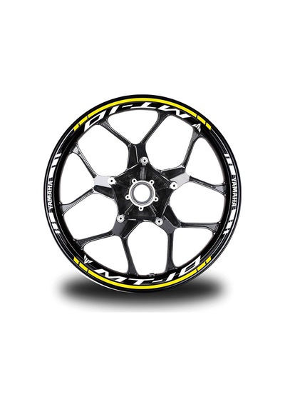 Sarı Yamaha Mt 10 Jant Sticker Etiket