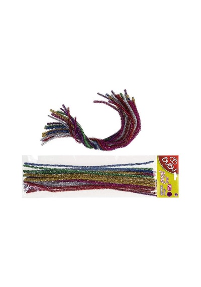 Bu-bu Şönil Simli 30 Cm. 25 Renk 10x10 Bubu00106