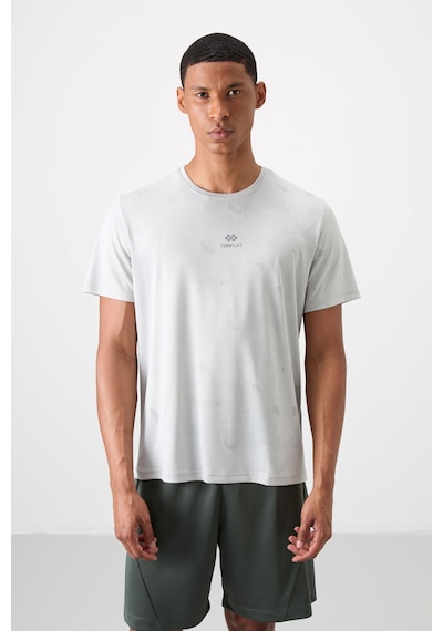 Tommy Life Taş Polyester Nefes Alan Jakarlı İnce Esnek Standart Fit Erkek Performans T-shirt - 88397 Taş Tommy Life Taş Polyester Nefes Alan Jakarlı İnce Esnek Standart Fit Erkek Performans T-shirt - 88397 Taş