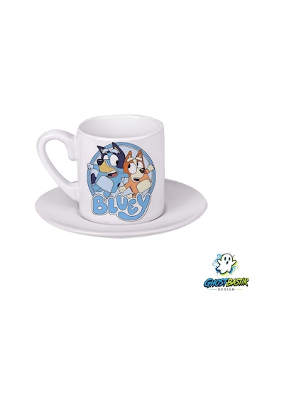Bluey Türk Kahvesi Fincanı 0109 Beyaz