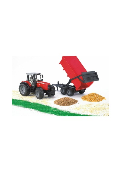 BR02045 Massey Ferguson 7480 Traktör ve Römork