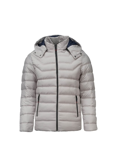 Hatemoğlu Taş Slim Fit Hakim Yaka Kapüşonlu Şişme Mont 2963511 Taş