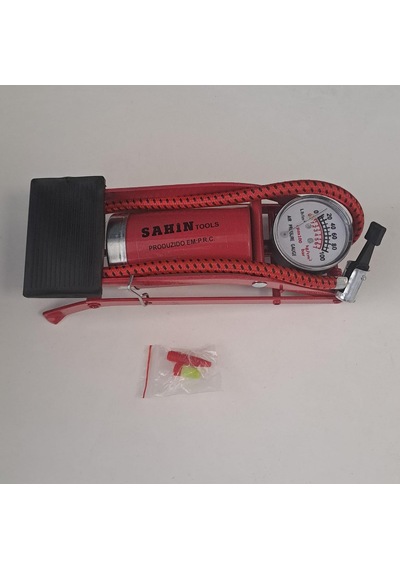 Şahin Tools Bisiklet Pompası / Ayak Pompası Barometreli Basmalı Şht-082
