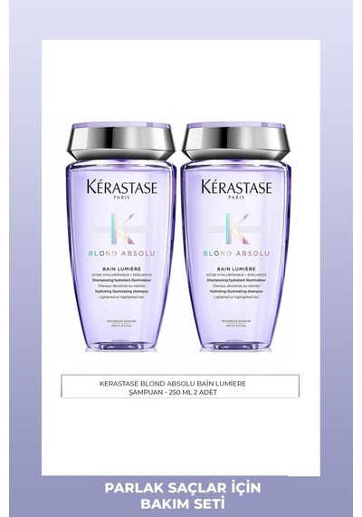 Blond Absolu Bain Lumiere Parlaklık Veren Şampuan 250 Ml 2 Adet