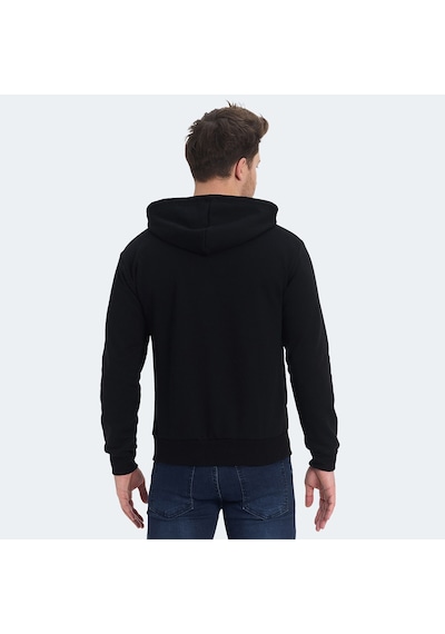 Slazenger KOZZAX IN Erkek Sweatshirt Siyah