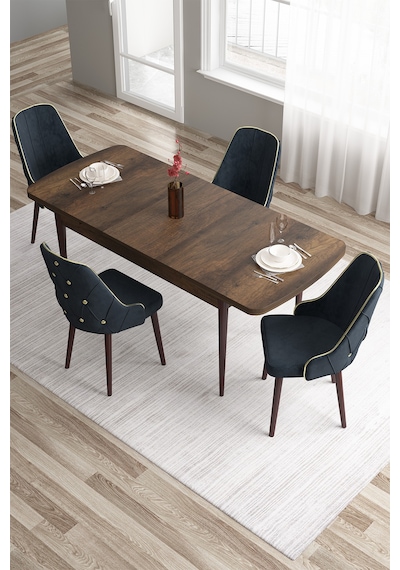Canisa Tia Serisi 80x132 Açılabilir Mdf Mutfak Masası Takımı Barok Desen Masa 4 Antrasit Sandalye Masa Barok Ahşap Desen Sandalye Antrasit Canisa Tia Serisi 80x132 Açılabilir Mdf Mutfak Masası Takımı Barok Desen Masa 4 Antrasit Sandalye Masa Barok Ahşap Desen Sandalye Antrasit
