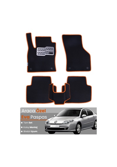 Renault Laguna 3 2008-2015 Uyumlu Eva Paspas Tam Set Oto Paspas,araca Özel 182