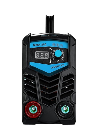 Alman Mma-200 Amper Profesyonel Dijital Göstergeli İnverter Kaynak Makinesi Mavi