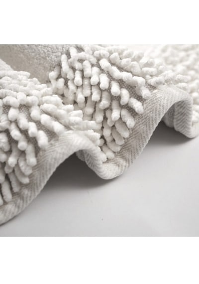 Cotton Special 2'li Oval Osmanlı Desen Pamuklu Klozet Takımı Krem 60 x 100 / 50 x 60 CM Krem