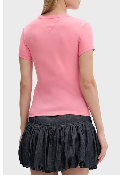 Tommy Jeans Bayan T Shirt Dw0dw18398 Tıe Pembe