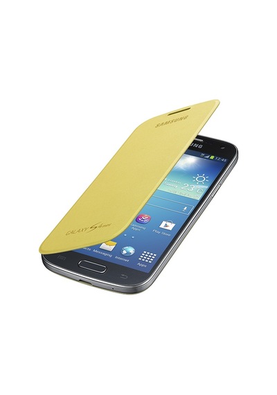 Galaxy Uyumlu S4 Mini İle Uyumlu Flip Cover Kılıf Sarı Ef-fı919byegww Sarı