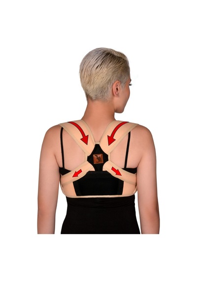 Dik Duruş Korsesi Sırt Ve Bel Kamburluk Önleyici Dik Durma Korsesi Unisex Rahat