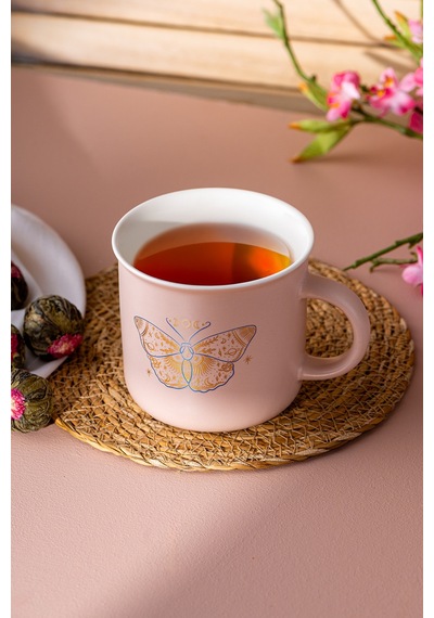 Emsan Butterfly Kupa 380 Ml Pembe