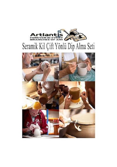 Seramik Kil Çömlek Çift Yönlü Dip Alma Seti 6 Parça 1 Paket Polimer Kil Oyma Seti Ebeşuar Yuvarlak Telli Heykel B Diğer