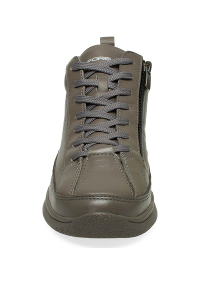 Forelli Neva 27954 Comfort Deri Gri Kadın Bot Gri