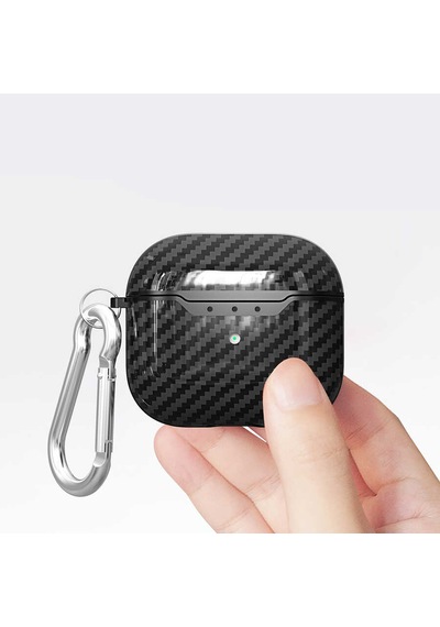 Apple AirPods Uyumlu 3. Nesil Kılıf Zore Airbag 05 Silikon Siyah