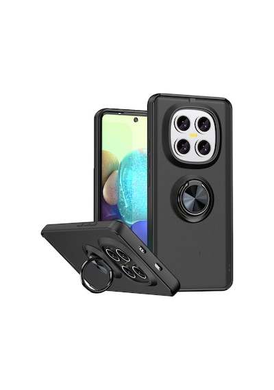 Newface Xiaomi Redmi Note 15 Pro 5g Montreal Yüzüklü Silikon Kapak Semeglbl - 80 - Siyah Sıyah