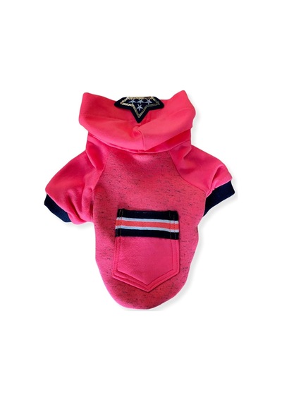 Kemique Pink Stars Kapşonlu Kedi Sweatshirt
