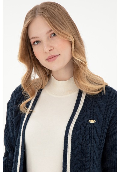 U.s. Polo Assn. Kadın Lacivert Hırka Triko 50293071-vr033 Lacivert