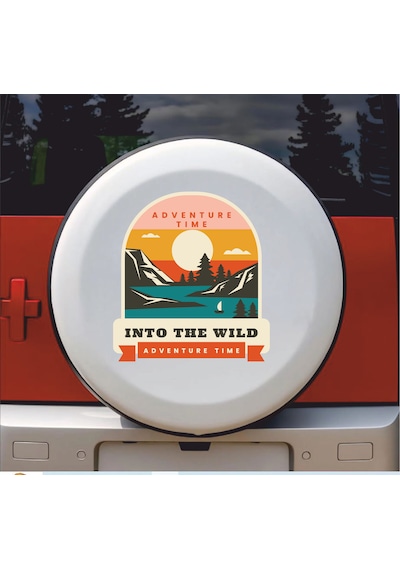 Vahşi Doğa Sticker - 4x4 Offroad Kamp Camping Sticker - Araba Oto Karavan Motosiklet Cam Sticker - 00116 10X9 Cm