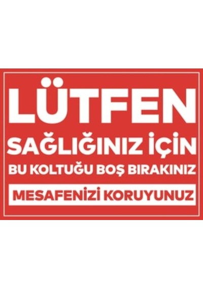 Sosyal Mesafenizi Koruyun Laminasyonlu Zemin Etiketi