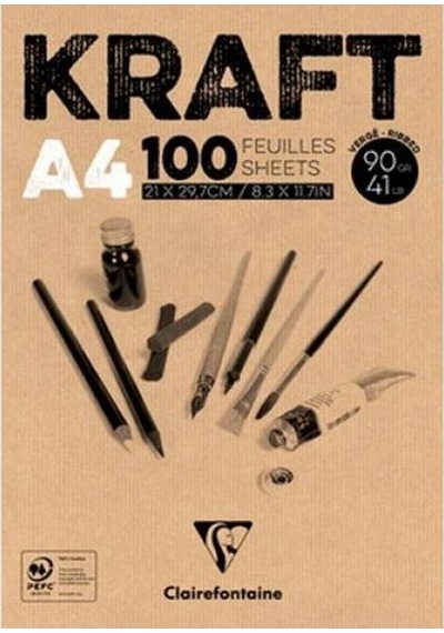 Clairefontaine Kraft Dk96545 A4 90 G 100 Yp.