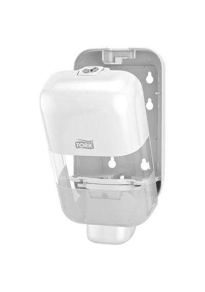 Tork Mini Sıvı Sabun, Köpük Sabun Ve Dezenfektan Dispenseri Beyaz S5 Manuel Duvar Tipi 565200