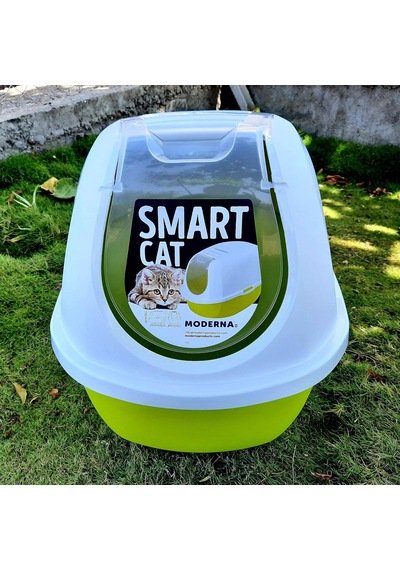 Smart Kapalı Kedi Tuvaleti Sarı 53cm
