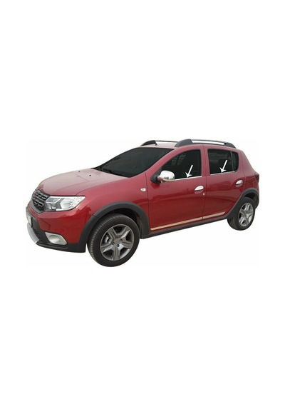 Dacia Sandero Krom Cam Çıtası 2013-2020 Arası 4Prç Paslanmaz Çeli N11.4079