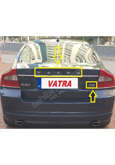 S80 2.4 D5 Advance 2006-2012 Uyumlu Volvo Ve D5 Bagaj Yazısı Seti