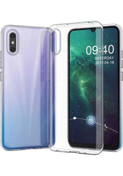 Xiaomi Redmi 9A Kılıf Zore Şeffaf Ince Ve Esnek Süper Silikon Renksiz