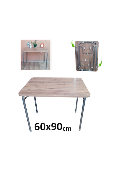 Depolife Depolife Katlanır Ayaklı Mutfak Balkon Yemek Çalışma Masası Ceviz (464146298)