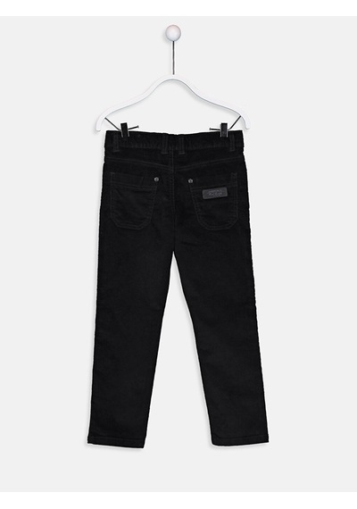 LC Waikiki Lcw Kids Siyah Skinny Kadife Erkek Çocuk Pantolon New Blakız Çocuk