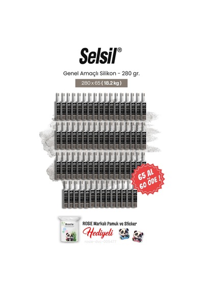 Selsil 65 Al 60 Öde 280 Gr Genel Amaçlı Silikon Ve Rosie Pamuk