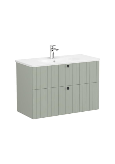 VitrA Root Groove Çekmeceli Lavabo Dolabı 100 Cm Mat Retro Yeşil 69463 Diğer VitrA Root Groove Çekmeceli Lavabo Dolabı 100 Cm Mat Retro Yeşil 69463 Diğer