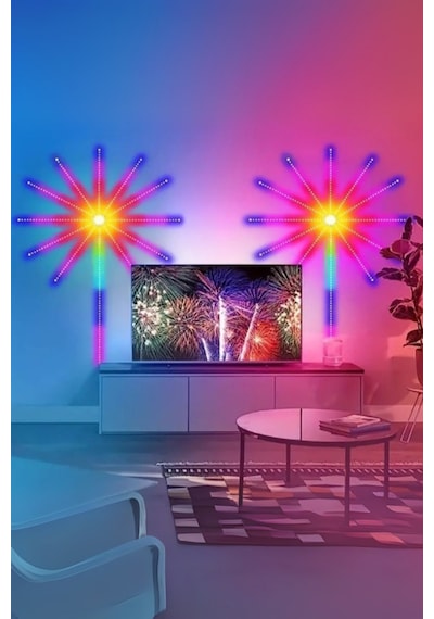 Büro Ev Ofis Dekoru İçin Palmiye Stil Kumandalı Rgb Şerit Led Aydınlatma Diğer