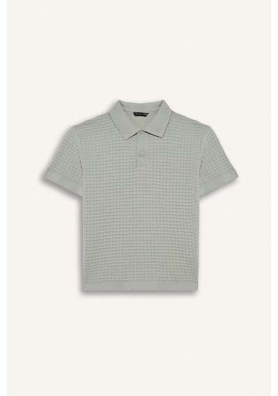 Defacto Regular Fıt Polo Yaka Pamuklu Kazak Erkek Çocuk G6604a826spgn1195 Yeşil-gn1195