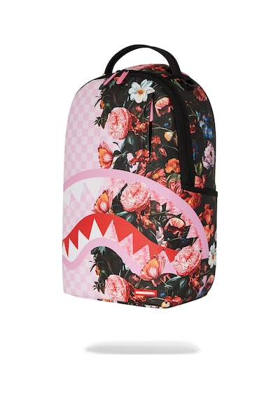 Sprayground Jardin De Flores Sırt Çantası, Laptop Bölmeli, Suya Dayanıklı Vegan Deri Pembe